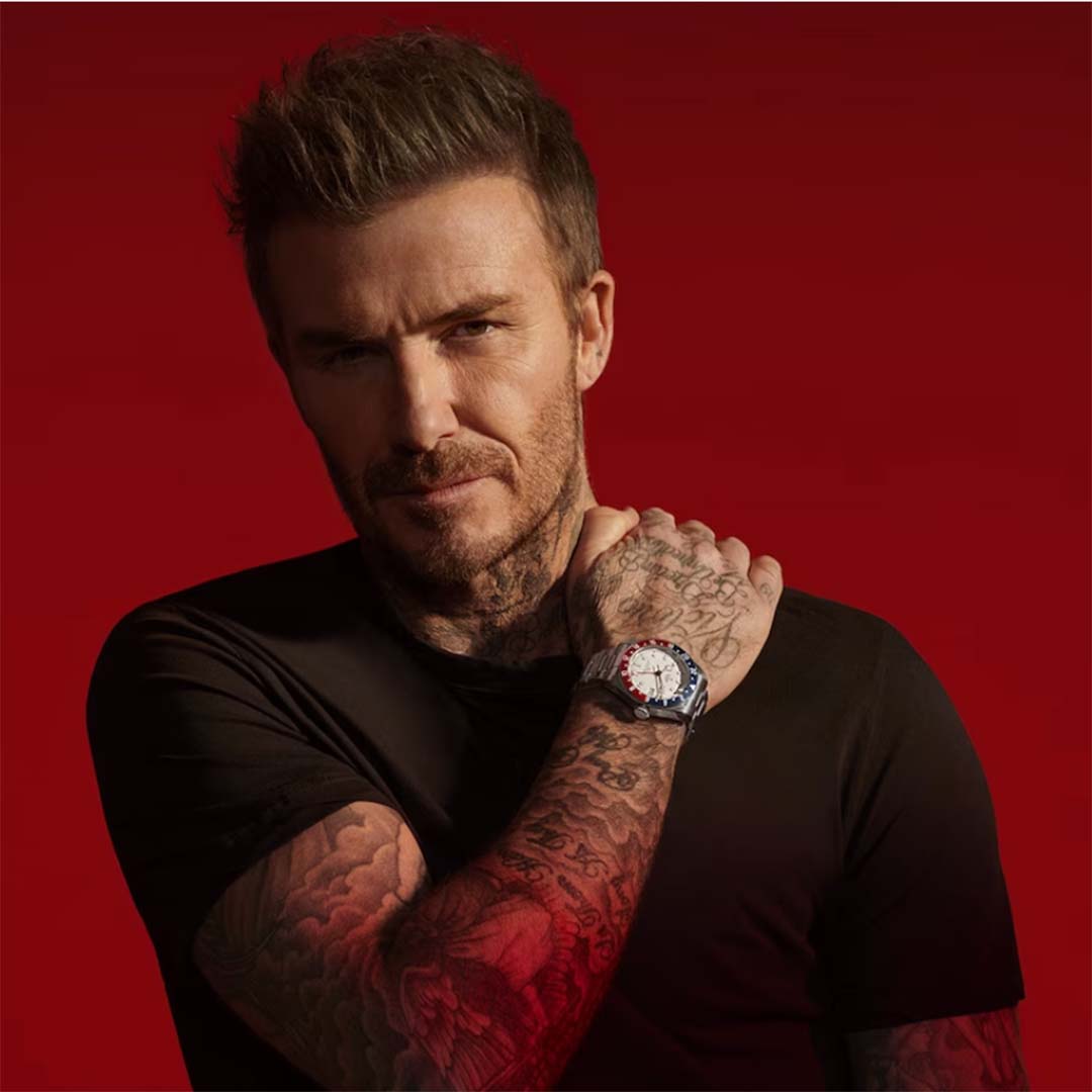 david beckham wearing a tudor watch