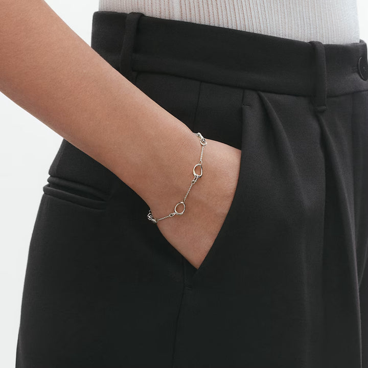Georg Jensen Offspring 20001847 silver link bracelet designed by Jacqueline Rabun
