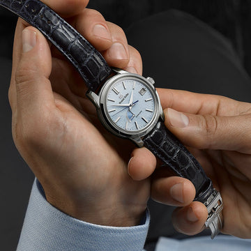 Grand Seiko Snowflake On Wrist Grand Seiko Spring Drive 'Skyflake