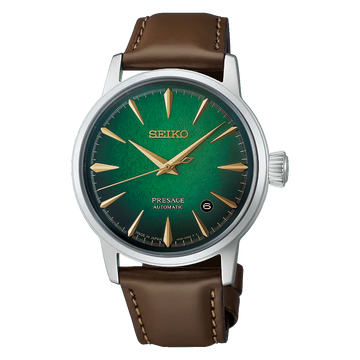 Seiko Presage Cocktail Time HCB002J1 with Crushed Ice Mint Mist green textured dial and stainless steel bracelet