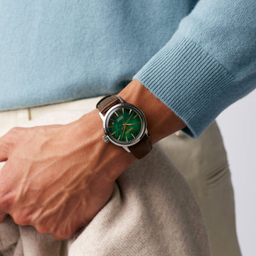 Seiko Presage Cocktail Time Mint Mist with Calibre 4R35 automatic movement