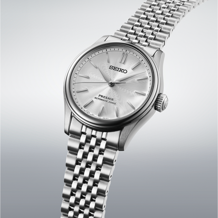 Seiko Presage Classic powered by the 6R51 automatic movement with white dial