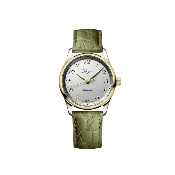 Longines Master Collection L23575722 silver dial with gilt Arabic numerals and polished hands
