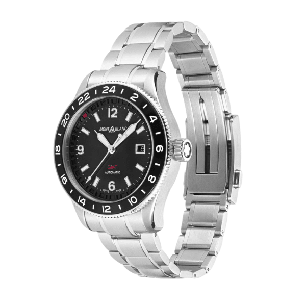 Montblanc GMT automatic sideview showing the bracelet