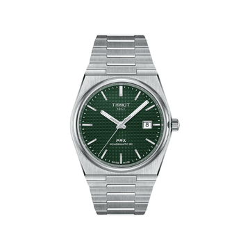 Tissot PRX Powermatic, affordable automatic Swiss movement with retro integrated bracelet 