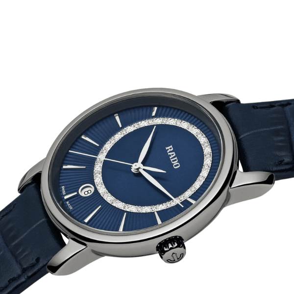 Rado high-tech ceramic diamond watch side view
