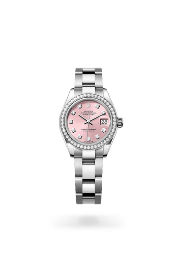 Rolex Lady-Datejust 28 mm watch in White Rolesor, M279384RBR-0004 - Deacon & Son