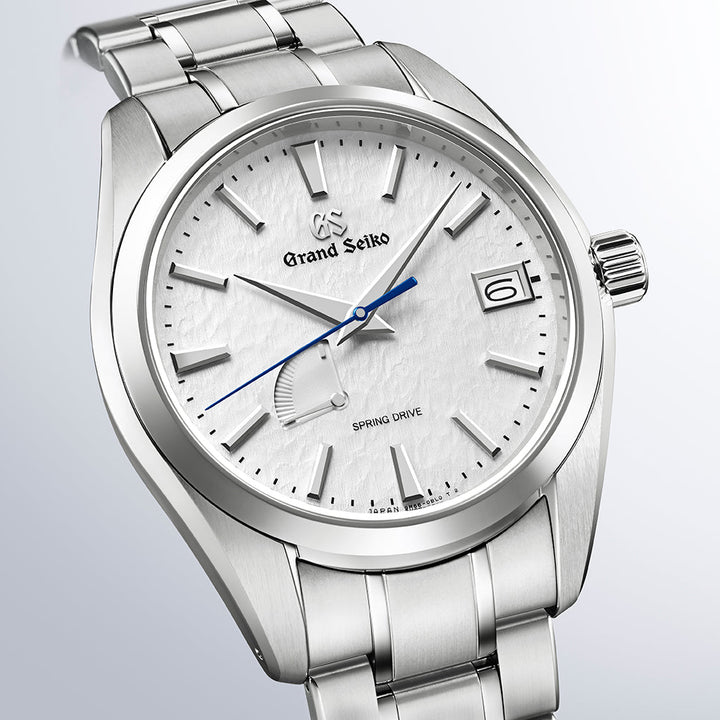 Grand Seiko SBGA211G Spring Drive watch showcasing the iconic Snowflake dial design