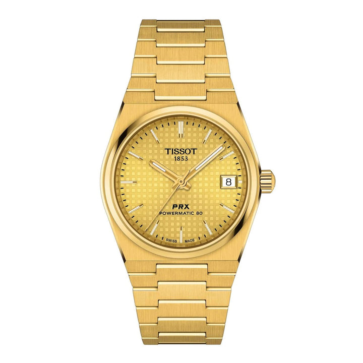 PRX Powermatic 80 35mm Gold waffle Dial - Deacon & Son