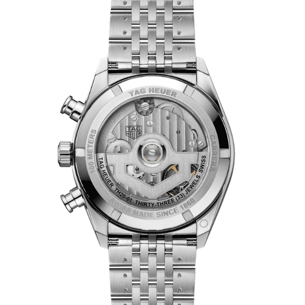 TAG Heuer Carrera CBS2113.BA0053 sapphire case back showing automatic movement