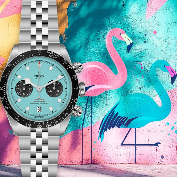 BLACK BAY CHRONO 'Flamingo Blue' - Deacon & Son