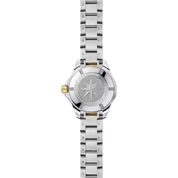 TAG Heuer Aquaracer white mother-of-pearl Solargraph watch with titanium clasp