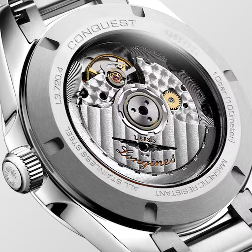 Longines Conquest Swiss automatic watch with 72-hour power reserve