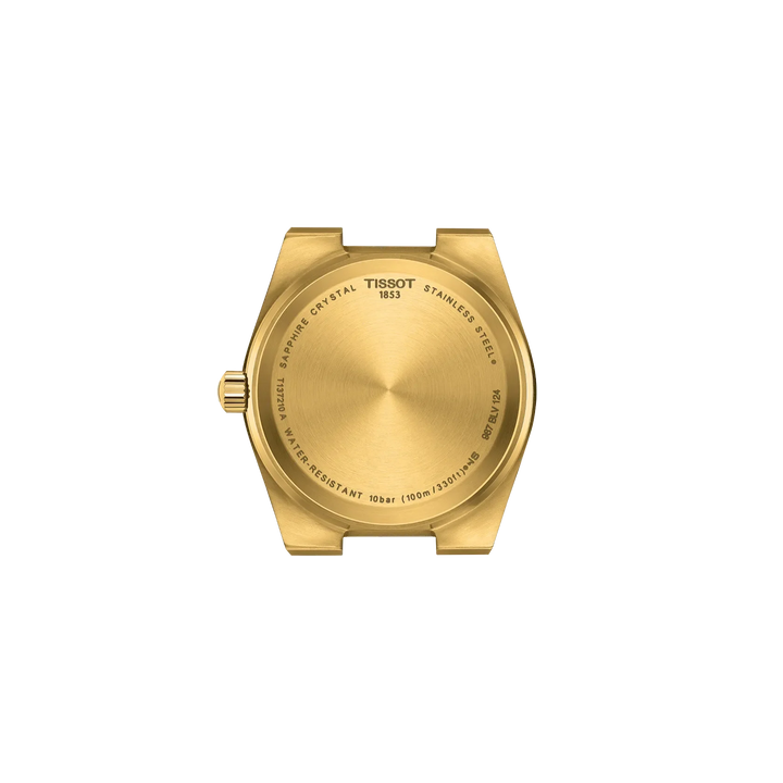 issot PRX T1372103302100 with champagne dial, sapphire crystal and 100m water resistance