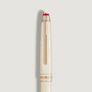 Luxury Montblanc Romeo & Juliet Classique ballpoint pen featuring engraved angel wing motif on the cap.