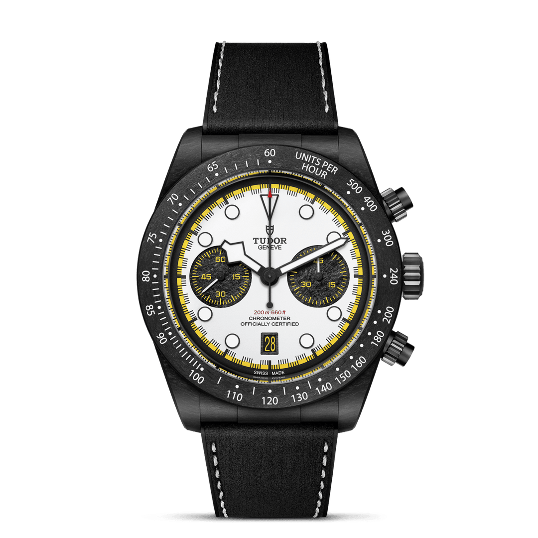 TUDOR Black Bay Chrono Carbon 26 M79377KN-0003 with white dial and carbon case
