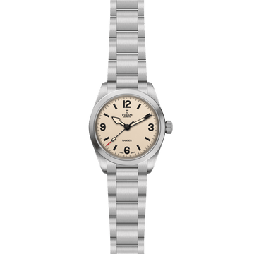 TUDOR Ranger 36mm expedition watch featuring a matte Dune White dial