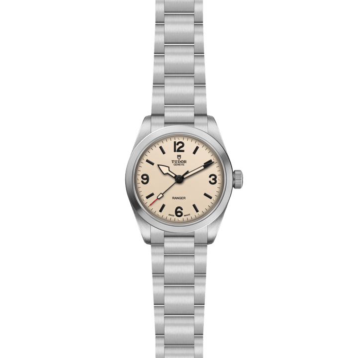 TUDOR Ranger 36mm expedition watch featuring a matte Dune White dial
