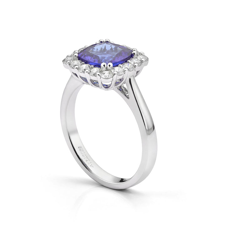 Tanzanite and Diamond Dress Ring