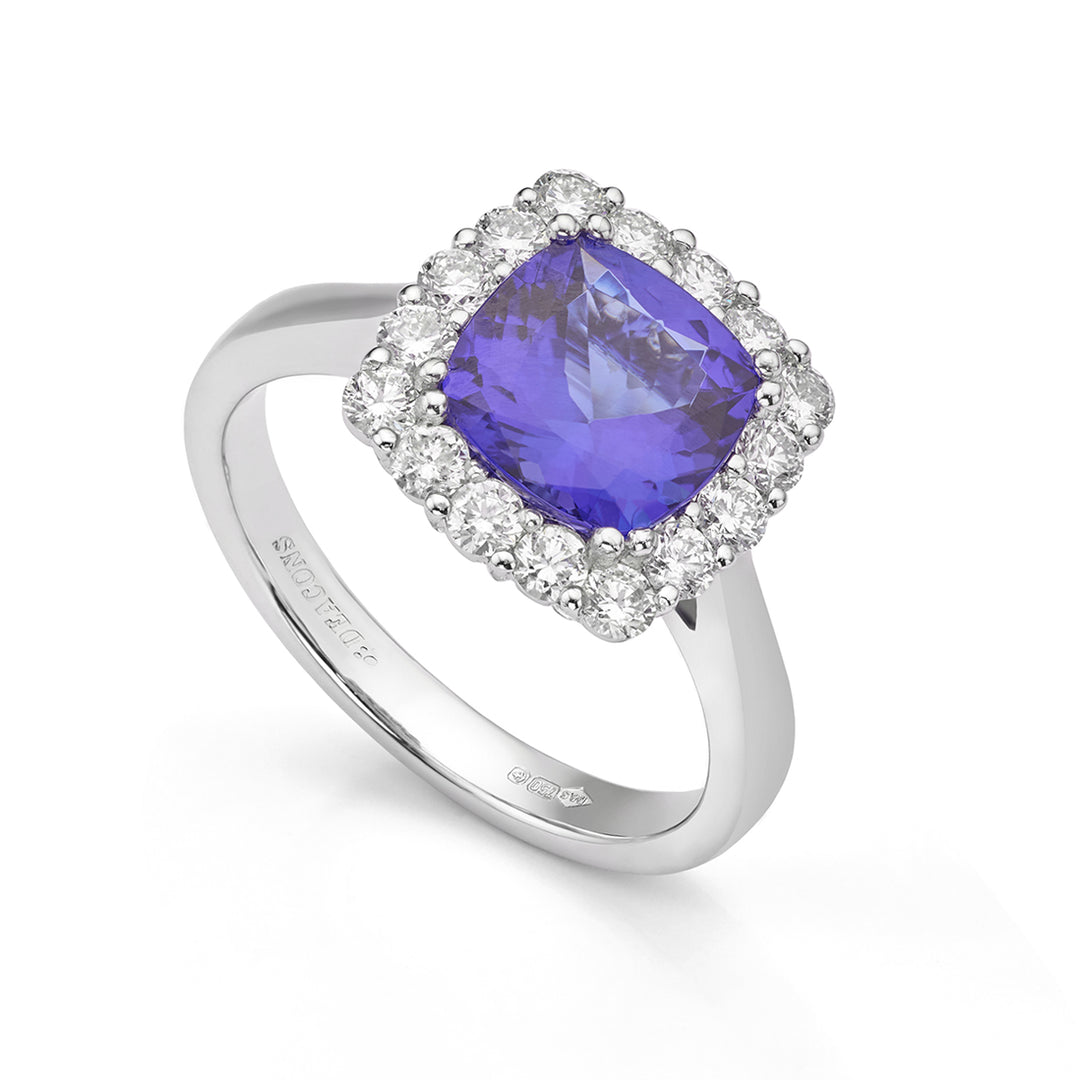 Tanzanite and Diamond Dress Ring