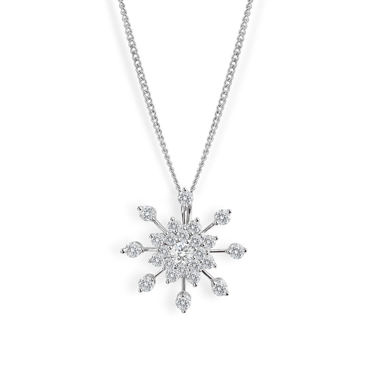Diamond 'Snowflake' pendant