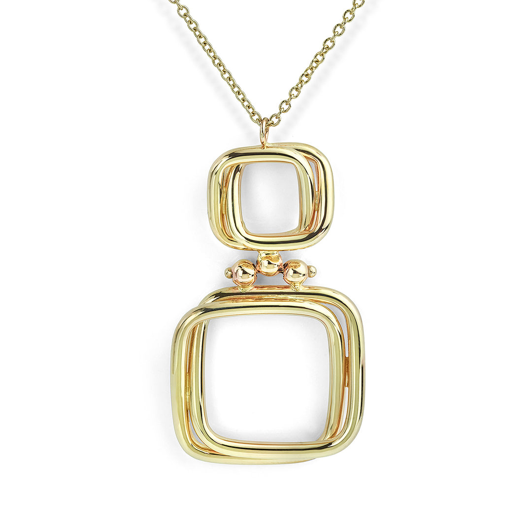 Abstract Square Pendant