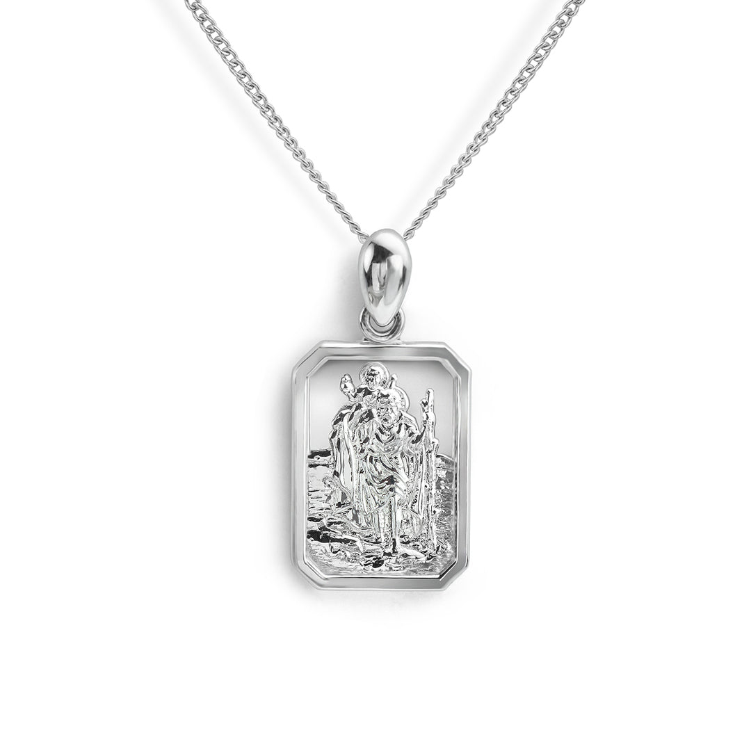 White Gold St Christopher