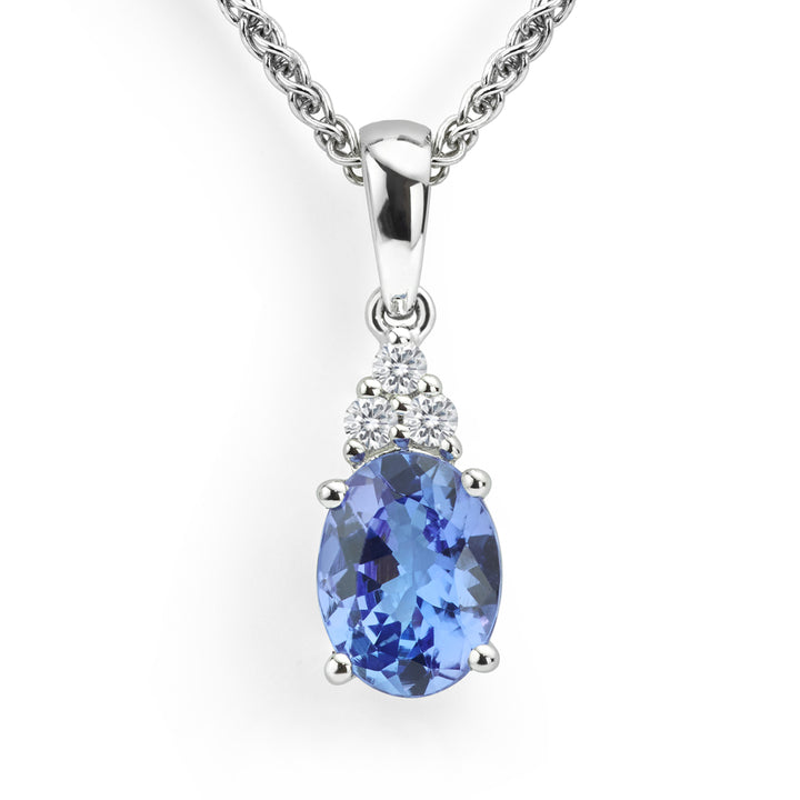 Tanzanite and Diamond Pendant