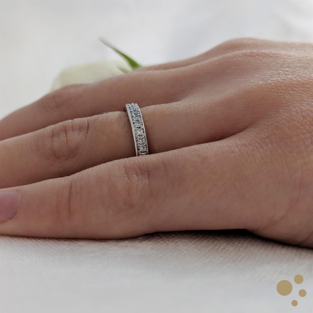 Memoire Classic Bridal 0.24ct Diamond Platinum Ring