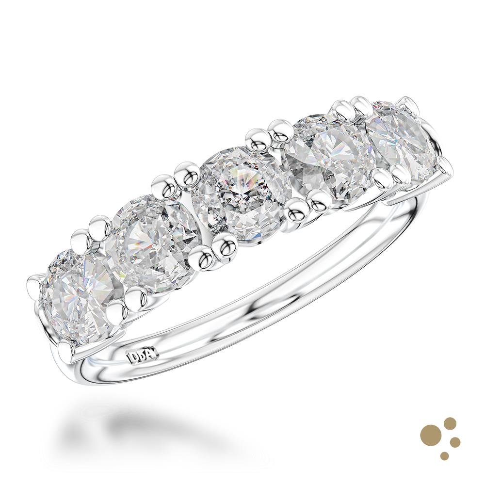 Windsor Bridal 2.29ct Diamond Platinum Ring