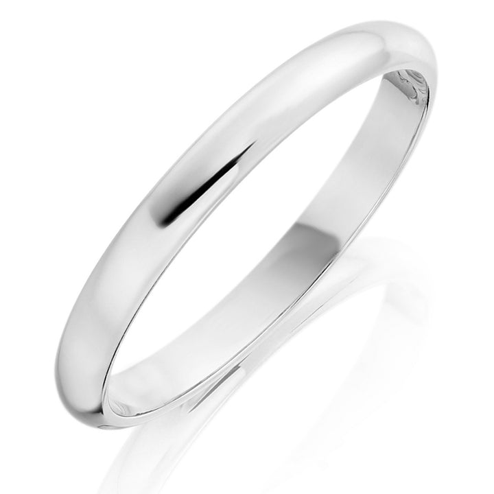 2.5mm D Court Wedding Ring