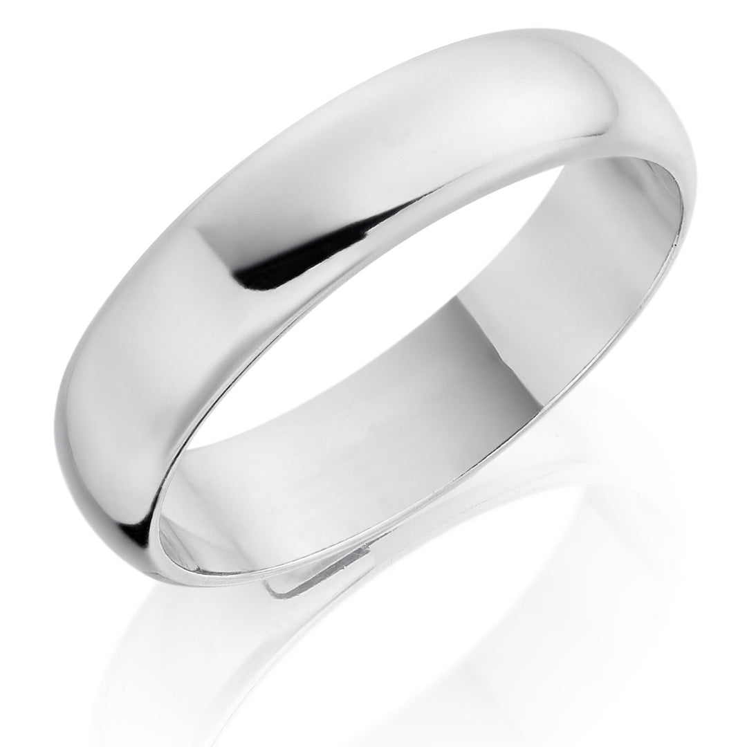 5mm D Court Wedding Ring