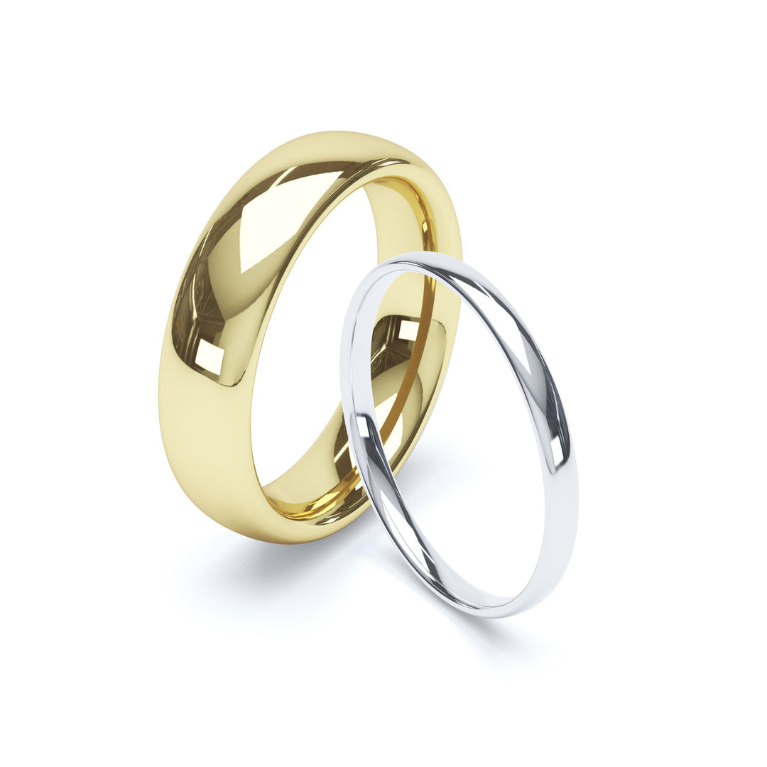 Classic Court Profile Wedding Ring 18ct Yellow Gold